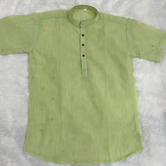 MEN'S HALF SLEEVES KURTA - Picture 7 of 7